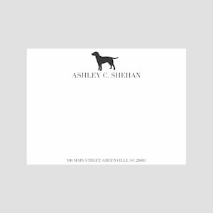 Personalisiertes Briefpapier | Briefpapier Set | Personalisiertes Briefpapier Labor |  Hund Briefpapier | Persönliches Dankeschön | Lab Dankeschön-Karten