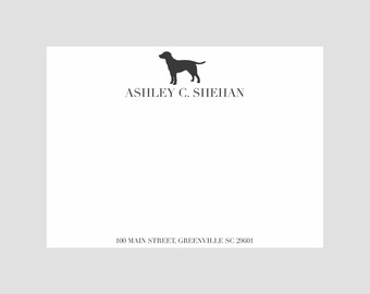 Personalisiertes Briefpapier | Briefpapier Set | Personalisiertes Briefpapier Labor |  Hund Briefpapier | Persönliches Dankeschön | Lab Dankeschön-Karten