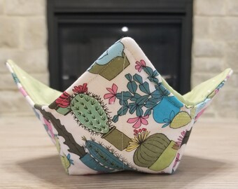 Bowl cozies; novelty bowl cozies; kitchen decor; bee decor; quilted bowl cozies; fun patterned bowl cozies