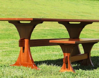 Modern Trestle Dining Table