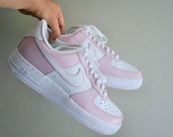 Rosa custom Air Force 1 Custom Nike Air Force 1 Tonos rosas Custom Air Force 1s Nike Air Force 1s Pink Custom