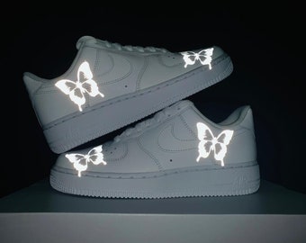 white forces with butterflies