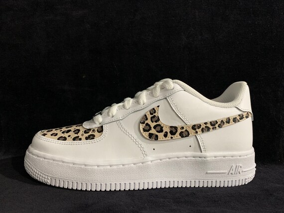 otro africano Trueno Custom Nike Cheetah Custom Air Force 1 Estampado de guepardo - Etsy México