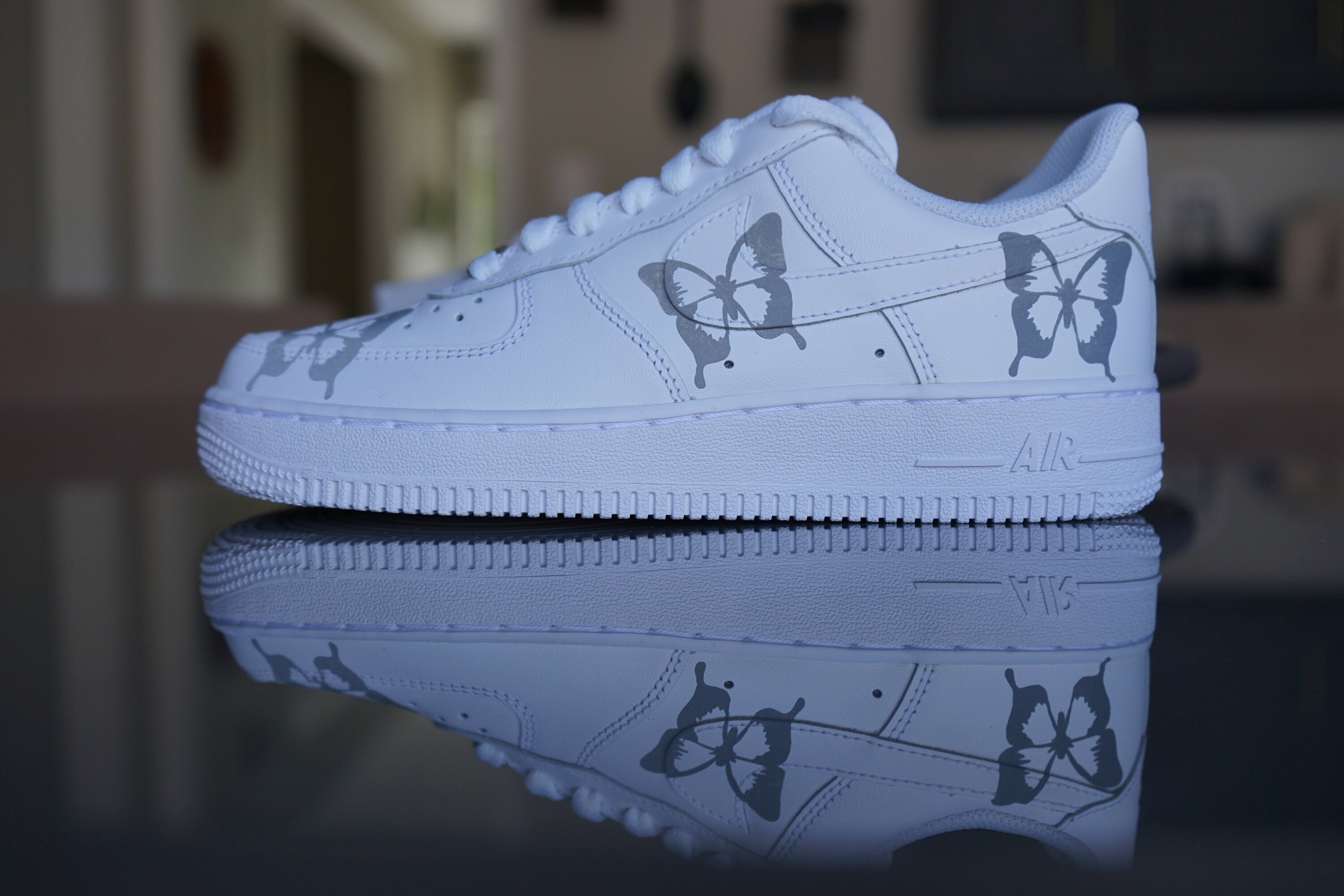 reflective butterfly air force 1