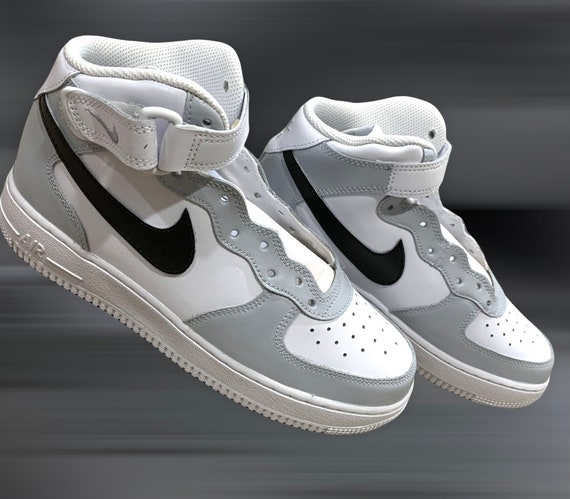 Custom Nike Air Force 1 Gray Black White Neutral Colors Custom Shoes Gift Custom Af1 Custom Nikes Gift Shoes Easter Gifts Easter Custom Shoe Etsy Canada