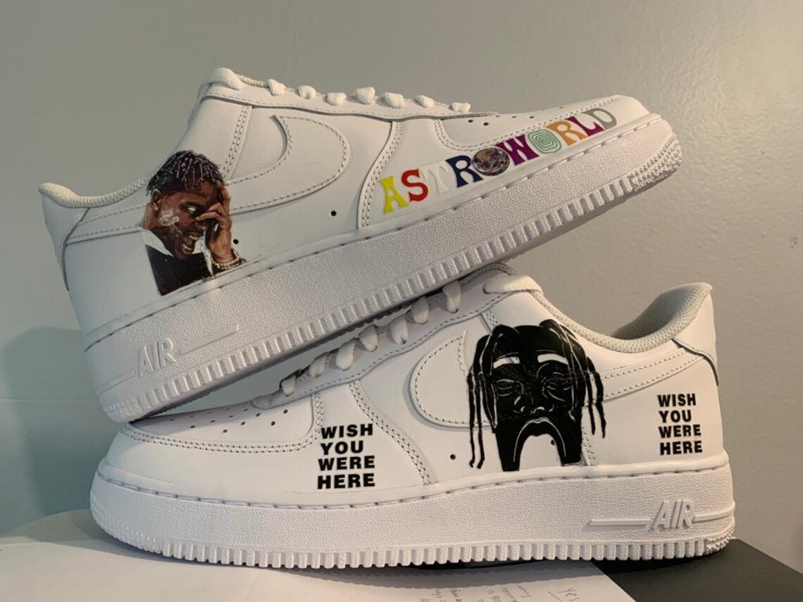 Astroworld Custom Air Force 1 Travis Scott Astroworld Nike | Etsy