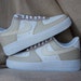 Beige Multicolored Custom Nike Air Force 1/ Air Force 1 shadow/ Air force 1 pixel/ Air force 1 sage low 