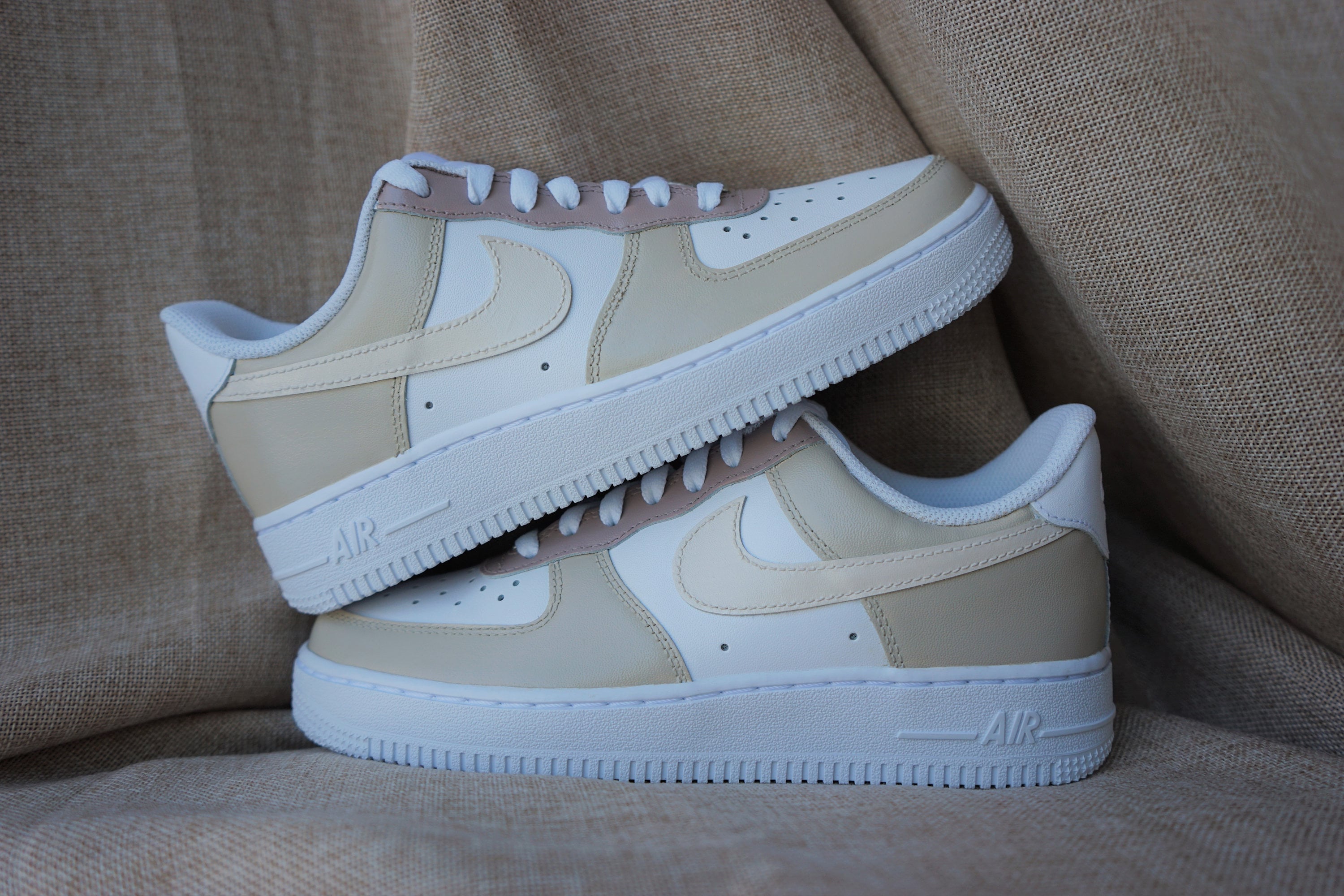 Beige Multicolored Custom Nike Air Force 1/ Air Force 1 - Etsy