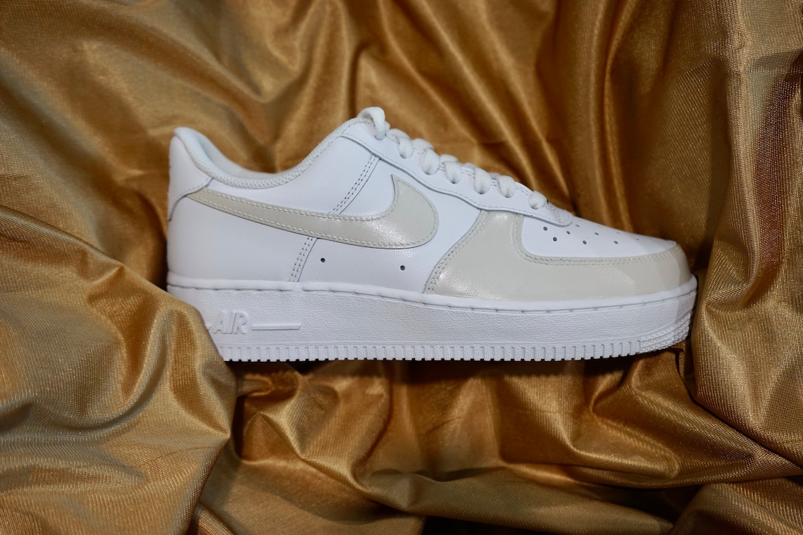 nike air force white beige