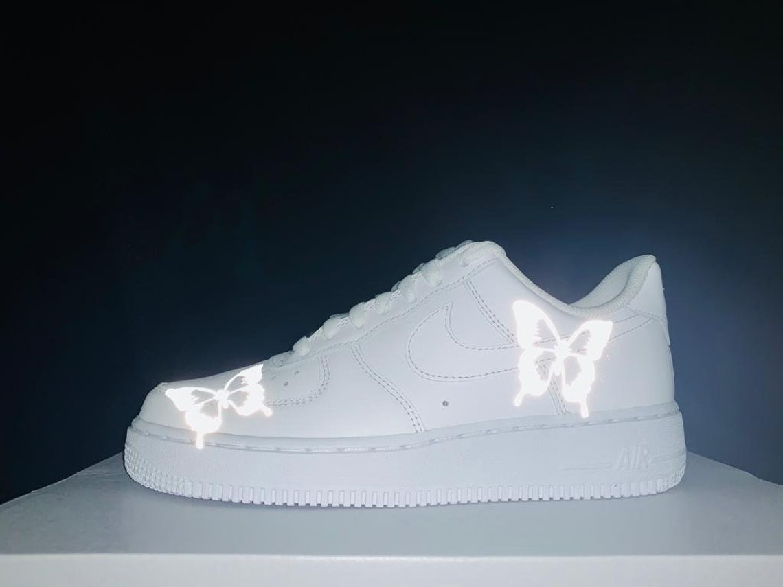 reflective butterfly air force 1