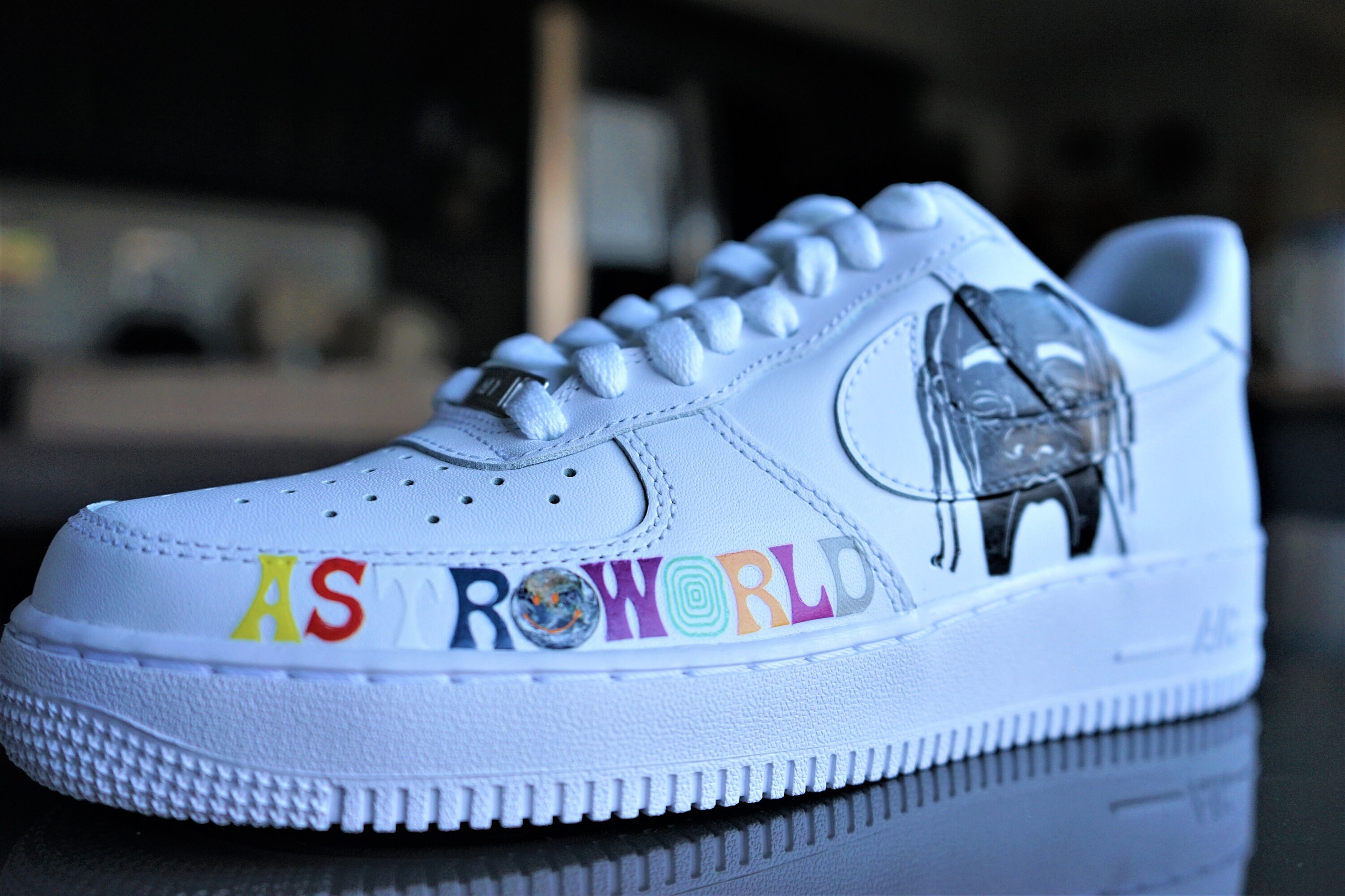 CUSTOM Astroworld Custom Air Force 1 Travis Scott Nike Air | Etsy