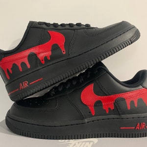 Custom Nike Air Force 1 Drip - Any color drip Nike Drip Air Force Ones - Custom AF1 - Custom Painted Shoes