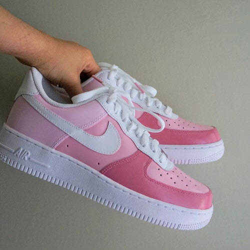 Pink Air Force 1 Custom Nike Air Force 1 Pink Tones Custom - Etsy