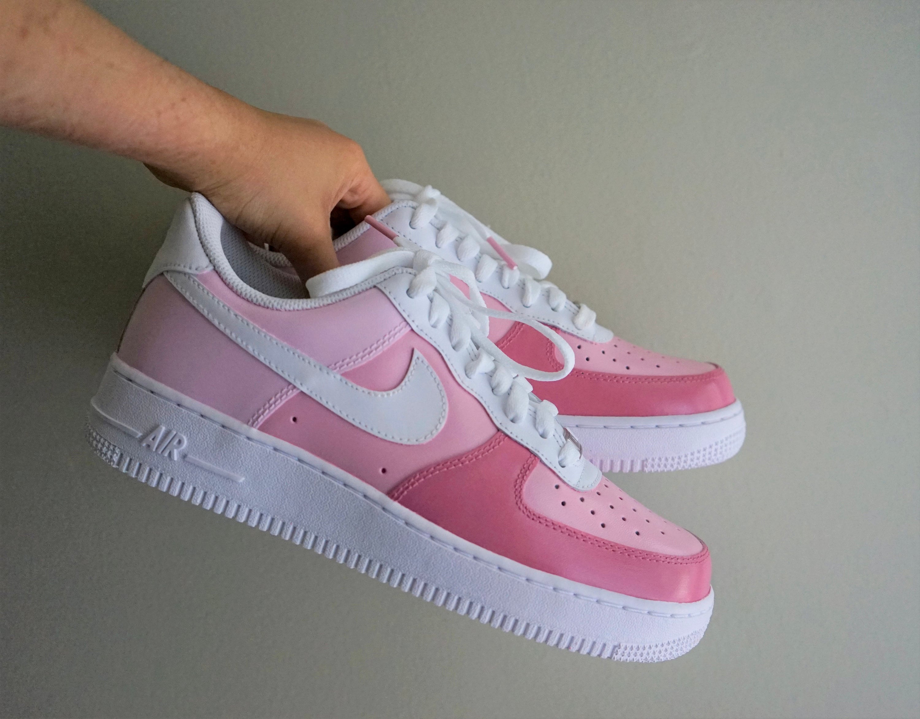 Nike Air Force 1 Pink Etsy