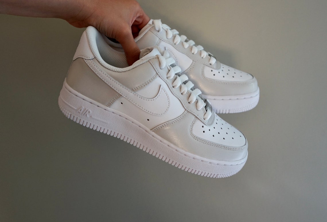 custom nike air force 1 beige tones