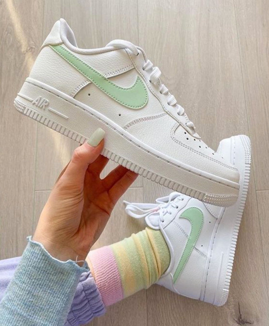 Nike Air Force 1 Green Apple Custom -  Denmark