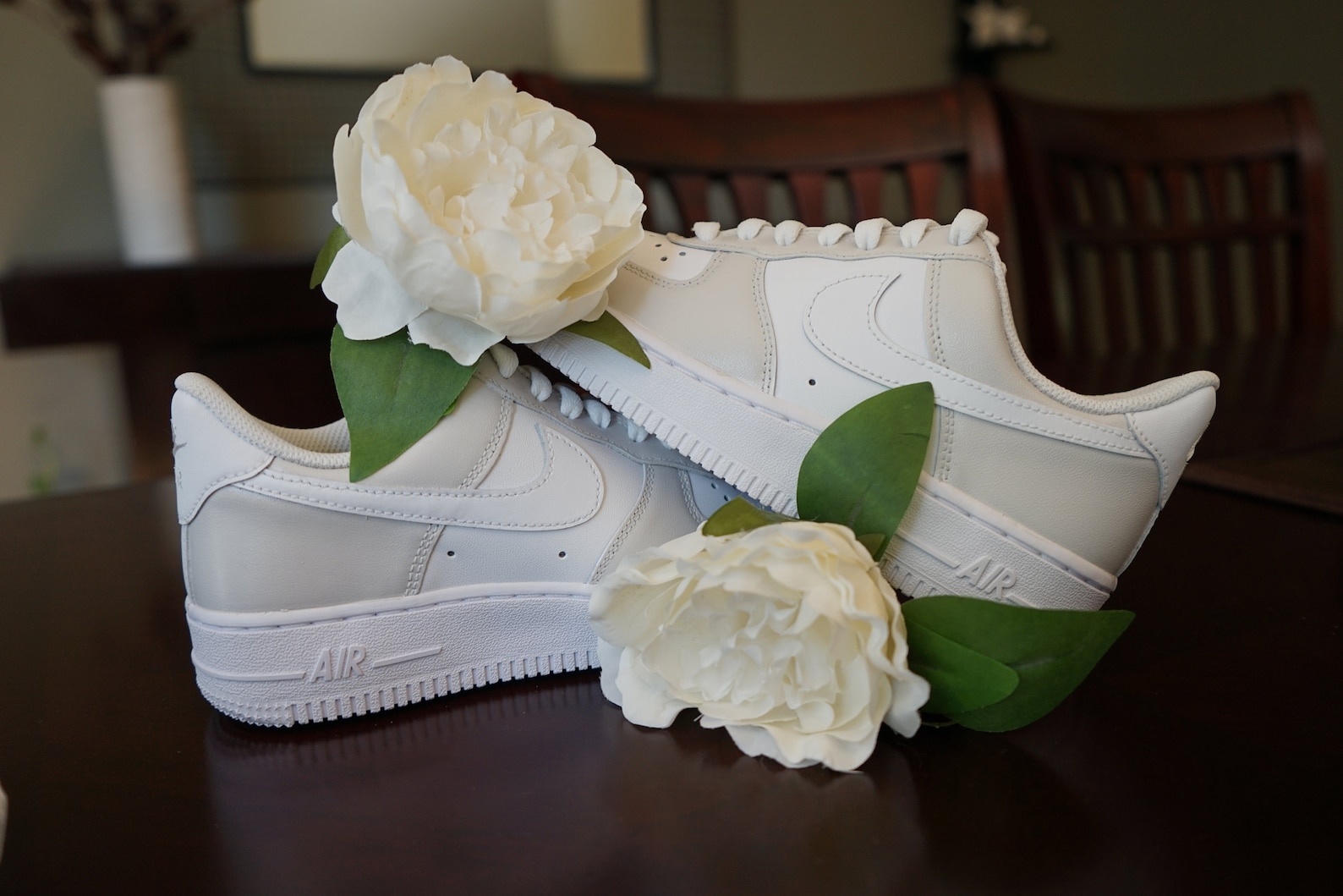 custom nike air force 1 beige tones