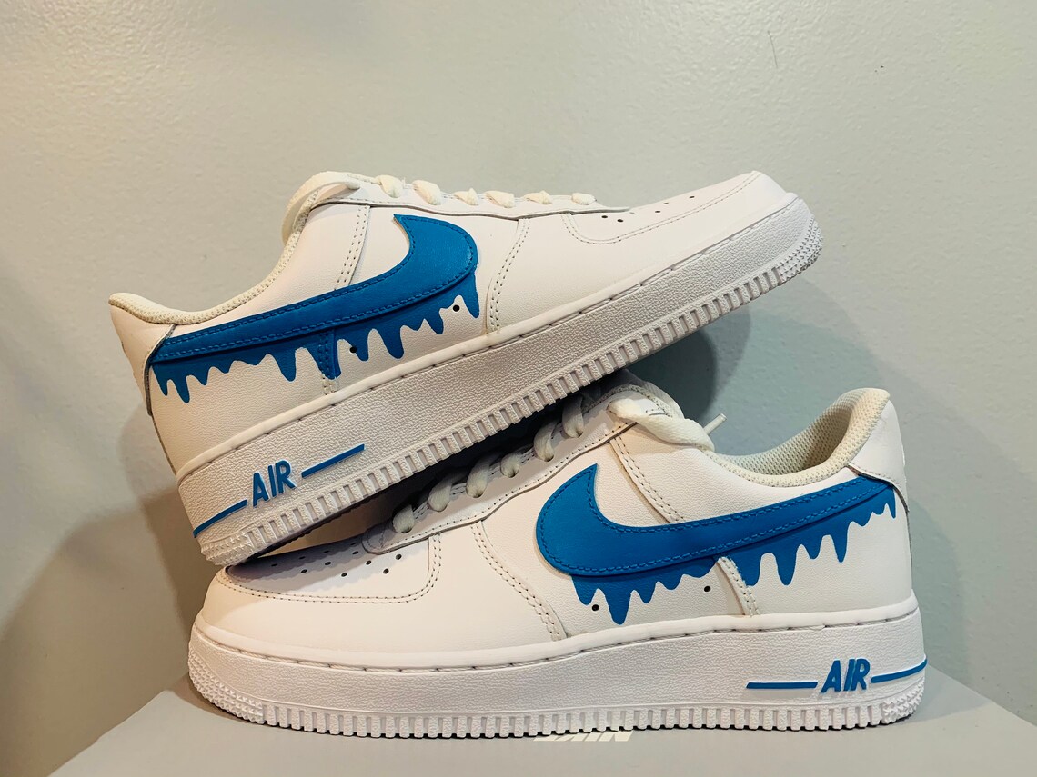Custom Nike Air Force 1 Any Color Drip | Etsy
