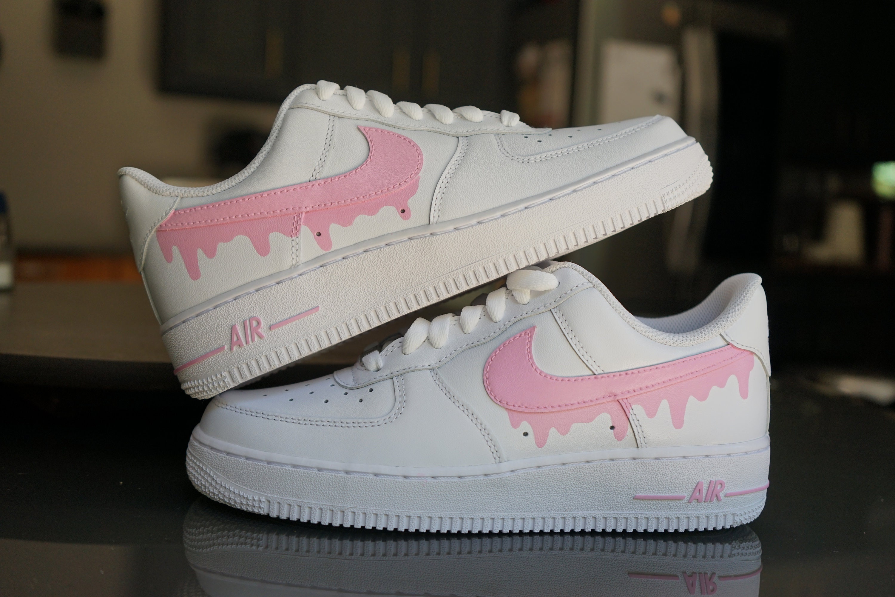 Air Force 1 Dark (Customized) – Dripped Boutique