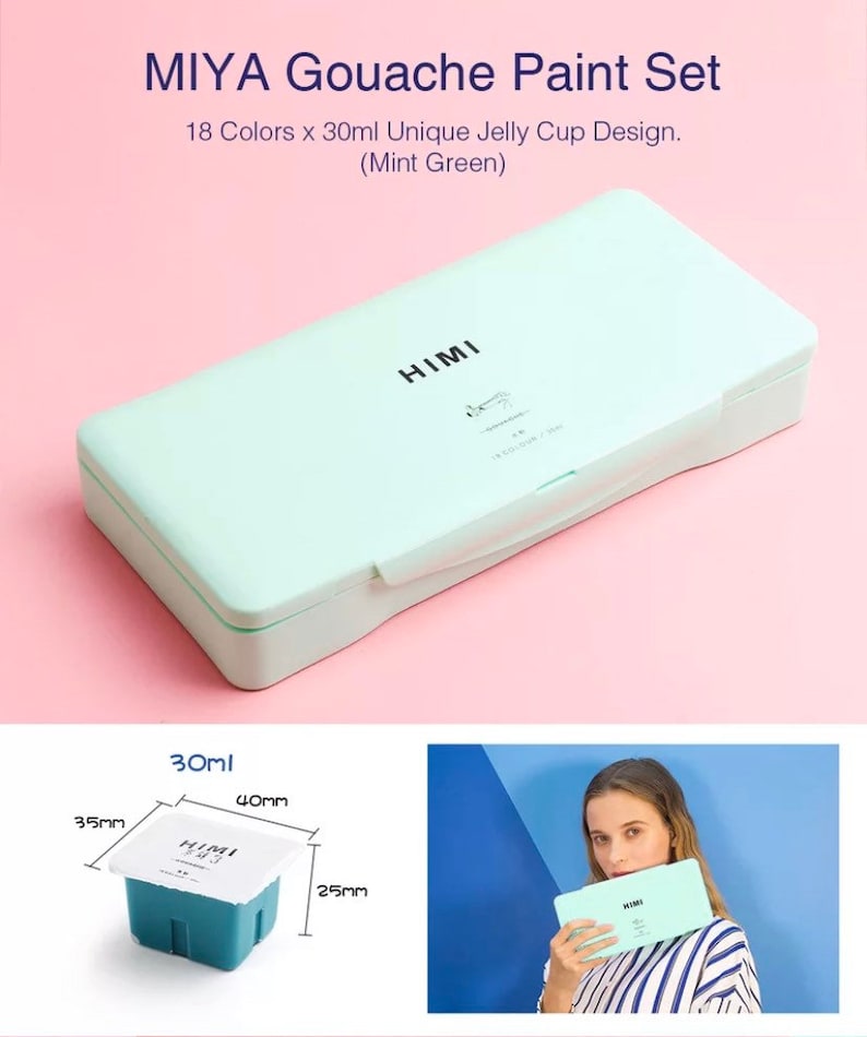 Miya Himi Artist's Gouache Paint Set Etsy