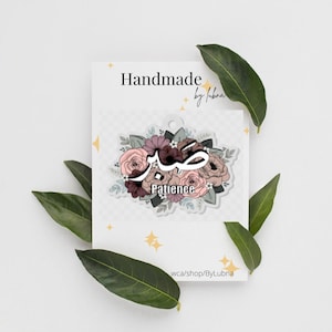 Patience Acrylic Keychain: Islamic Art Keyholder