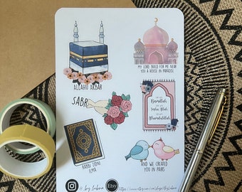 Islamic Journal Sticker | Islamic  Sticker | Sticker Sheet | Journal | Bullet Journal | Planner Stickers | Journal Stickers