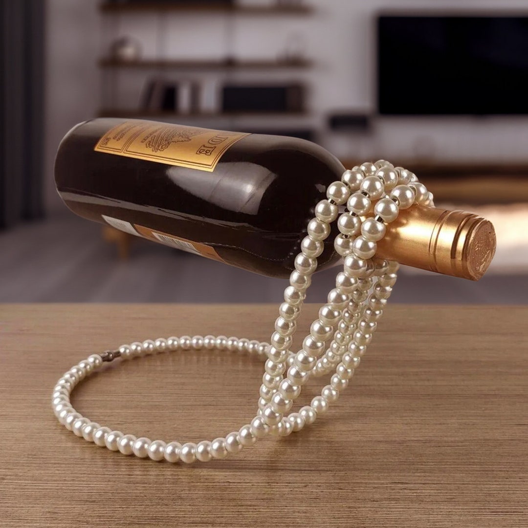 Unique Wine Holder Pearl Suspension Rack Wine Christmas Etsy