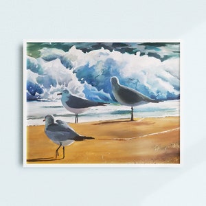 Water&#39;s Edge Watercolor Painting Digital Print