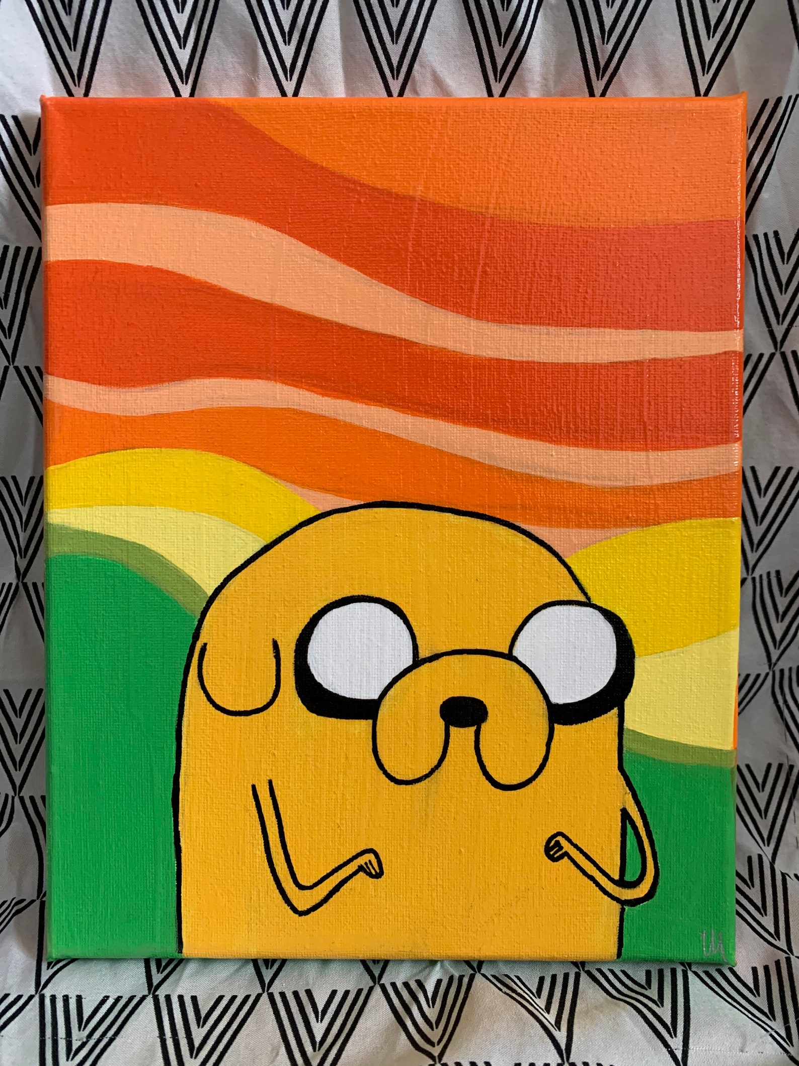 Jake The Dog Adventure Time Painting Etsy