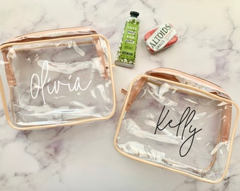 Clear Travel Pouch Etsy