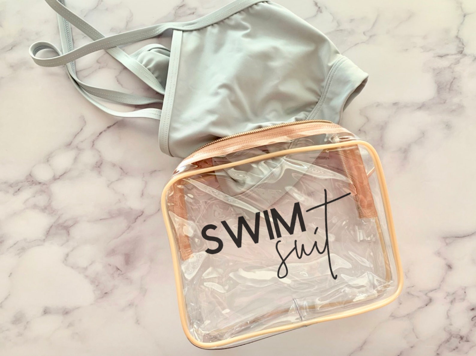 Wet Swimsuit Bag / Clear Travel Vacation Beach Pool Swim Etsy