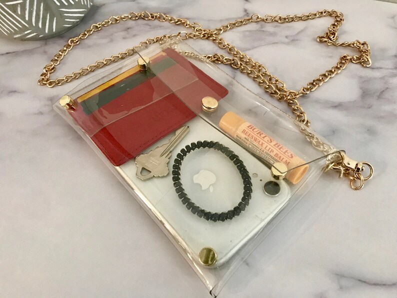 Custom Sorority Clear Stadium Cross Body Bag University Game Day Purse Personalized College Slogan Clutch Big Little Gift