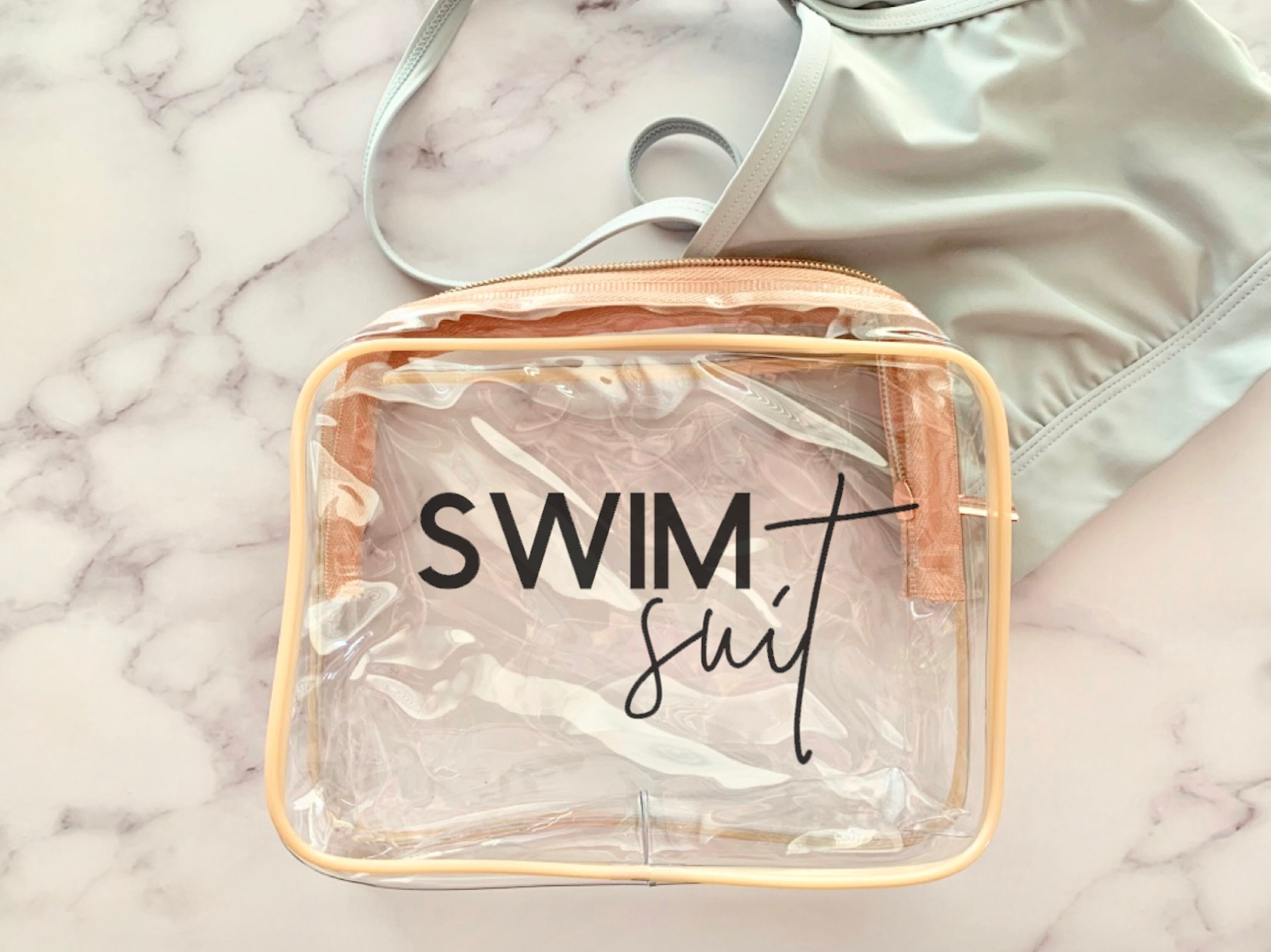 Wet Swimsuit Bag / Clear Travel Vacation Beach Pool Swim Etsy