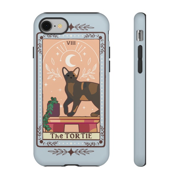 Tortie Tarot Card Phone Case Tortie Cat Phone Case Tortoiseshell Cat Phone Case