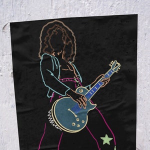 Jogi Page Poster Matte Dickes Papier für Led Zeppelin Fans - Original Art