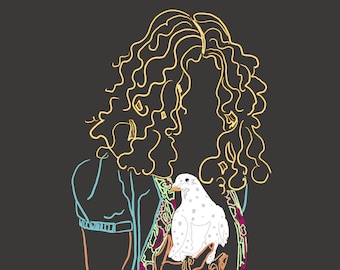 Robert Plant Poster Matte Thick Paper - Original Art