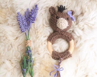 Crochet Baby Rattle *Gail the Pony*