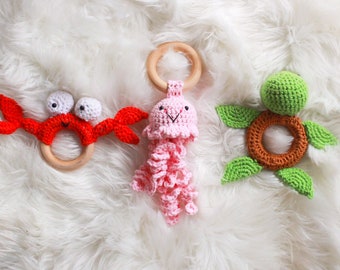 Crochet baby rattle *Ocean Bundle*