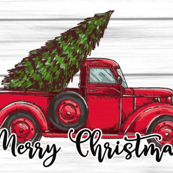 Metal Red Truck Christmas Wreath Sign, Truck And Christmas Tree  Wreath Attachment, Metal Sign, Wreath Kit, Farmhouse Decor, Red Truck Sign