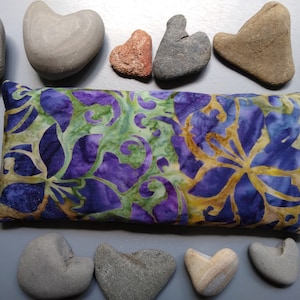 Lavender Eye Pillow, Relaxation Tool, Eye Cover, Aromatic, Aromatherapy, Eye Mask, Cotton, Batik, Eye Soother