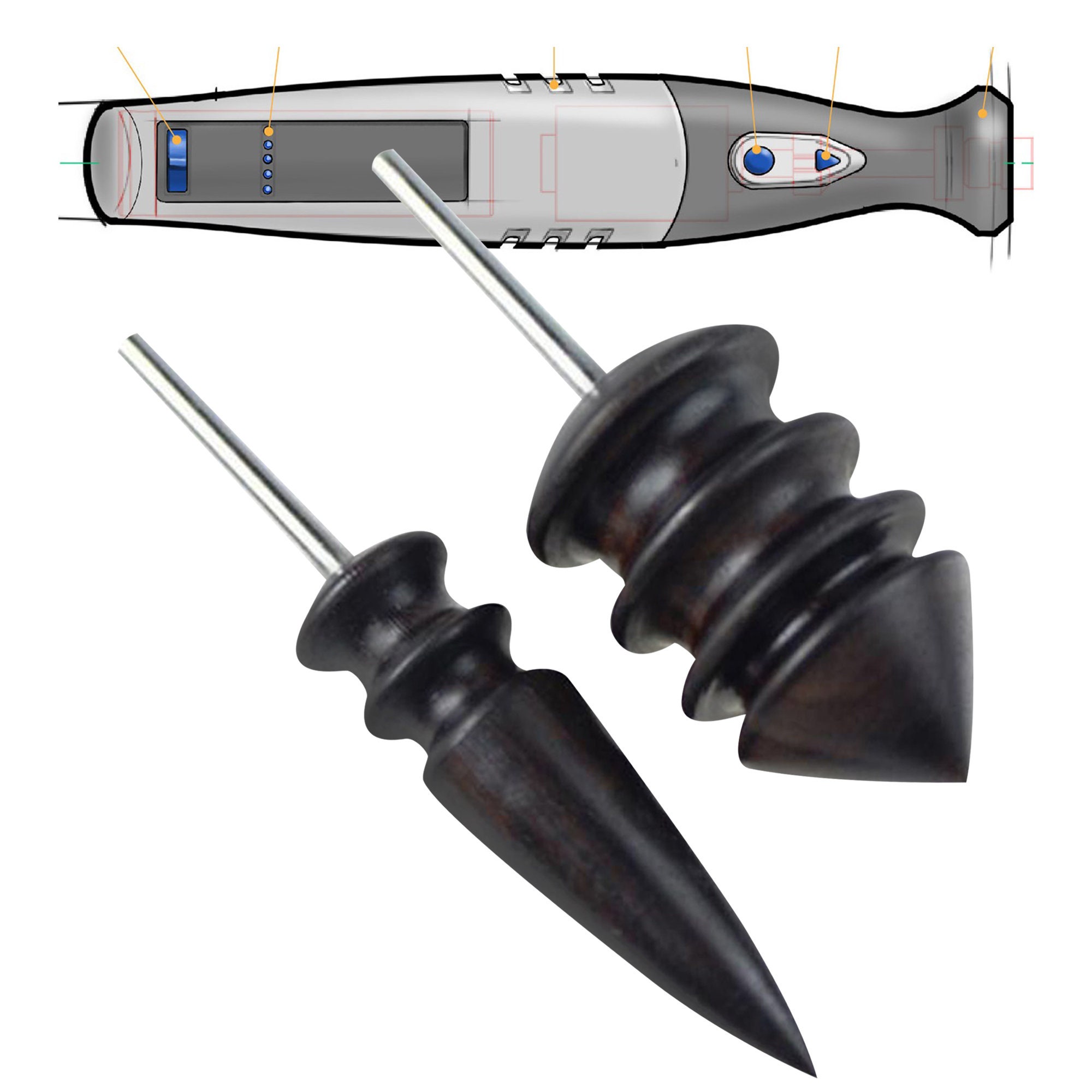 Leather Burnishing Tool Set for Dremel Rotary Tools Edge Etsy