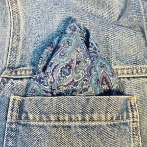 Liberty London Tana Lawn cotton fabric navy paisley