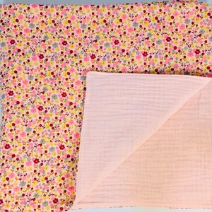 100% Organic Cotton Muslin Baby Burp Cloth/Comfort blanket - Handmade - Perfect baby Gift bild 7