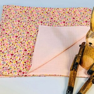100% Organic Cotton Muslin Baby Burp Cloth/Comfort blanket - Handmade - Perfect baby Gift bild 9