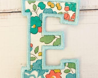 Iron On Letters, Applique Letters & Numbers, Liberty London Fabric, Sew On Letters, Custom Embroidered Patches