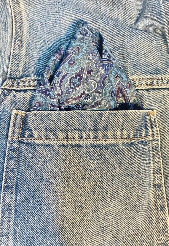 Liberty London Handmade Handkercief -100% Organic Tessa Tana Lawn™ Cotton GOTS Gift Women/Men/Wedding-Eco Friendly-Hanky/Pocket Square UK