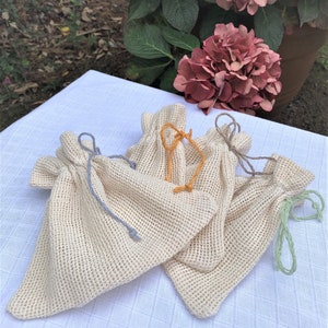 Reusable Makeup Remover Pads - Organic Brushed Cotton or Terry Towell - Eco/Zero Waste - Handmade- Perfect Gift Yes Cotton Bag