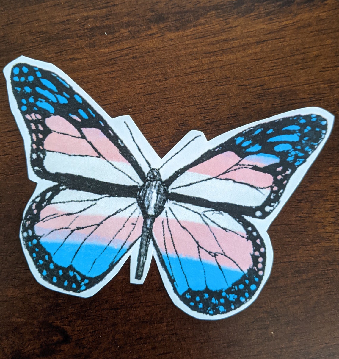 LGBT pride butterfly sticker Etsy