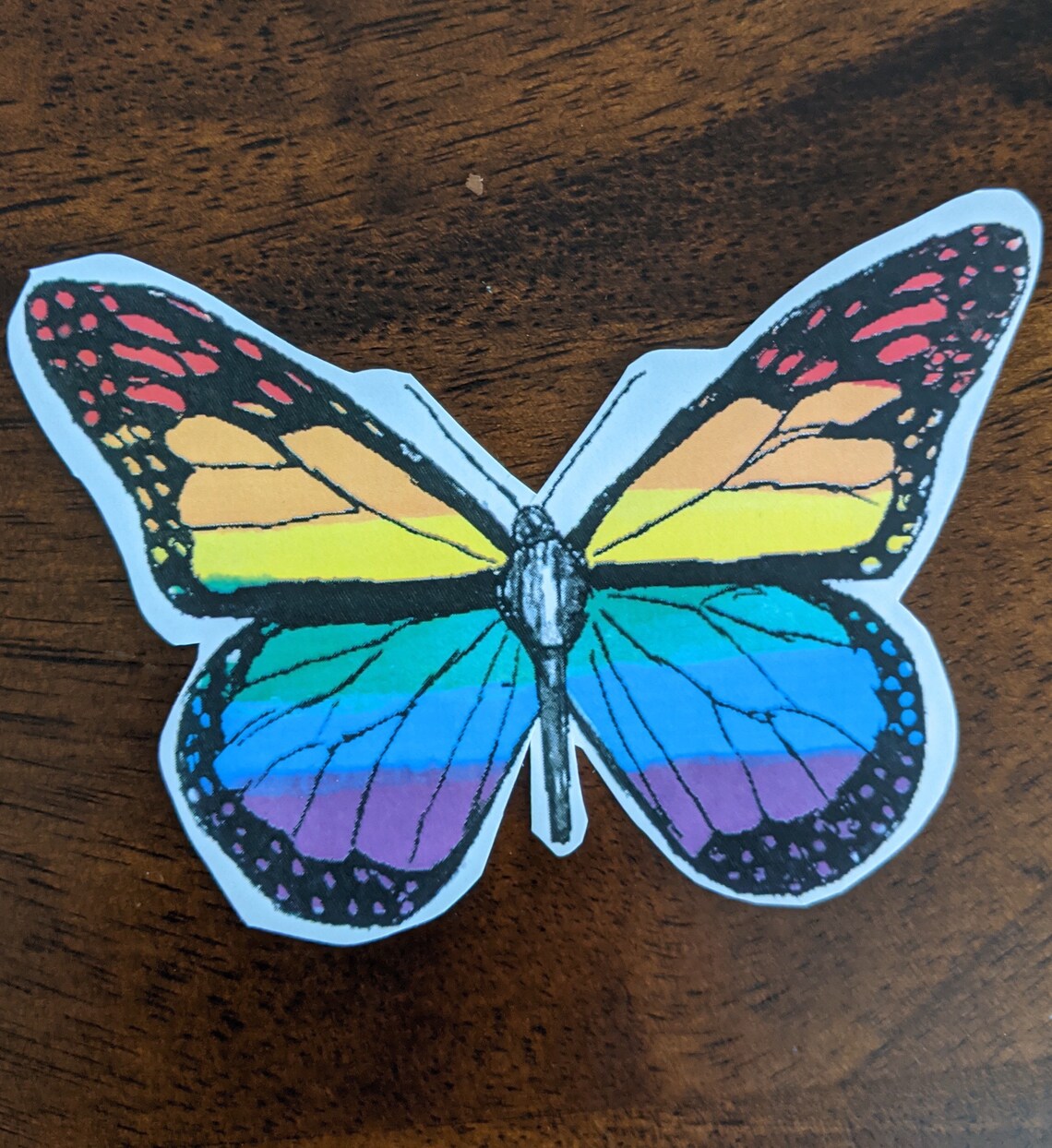 LGBT pride butterfly sticker Etsy