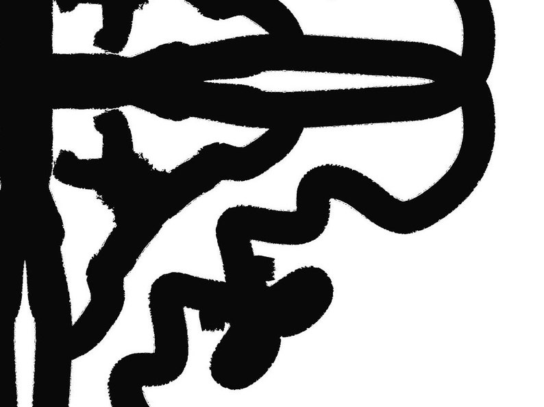 Black and White Line Art Bedroom Wall Decor Above Bed Art Etsy